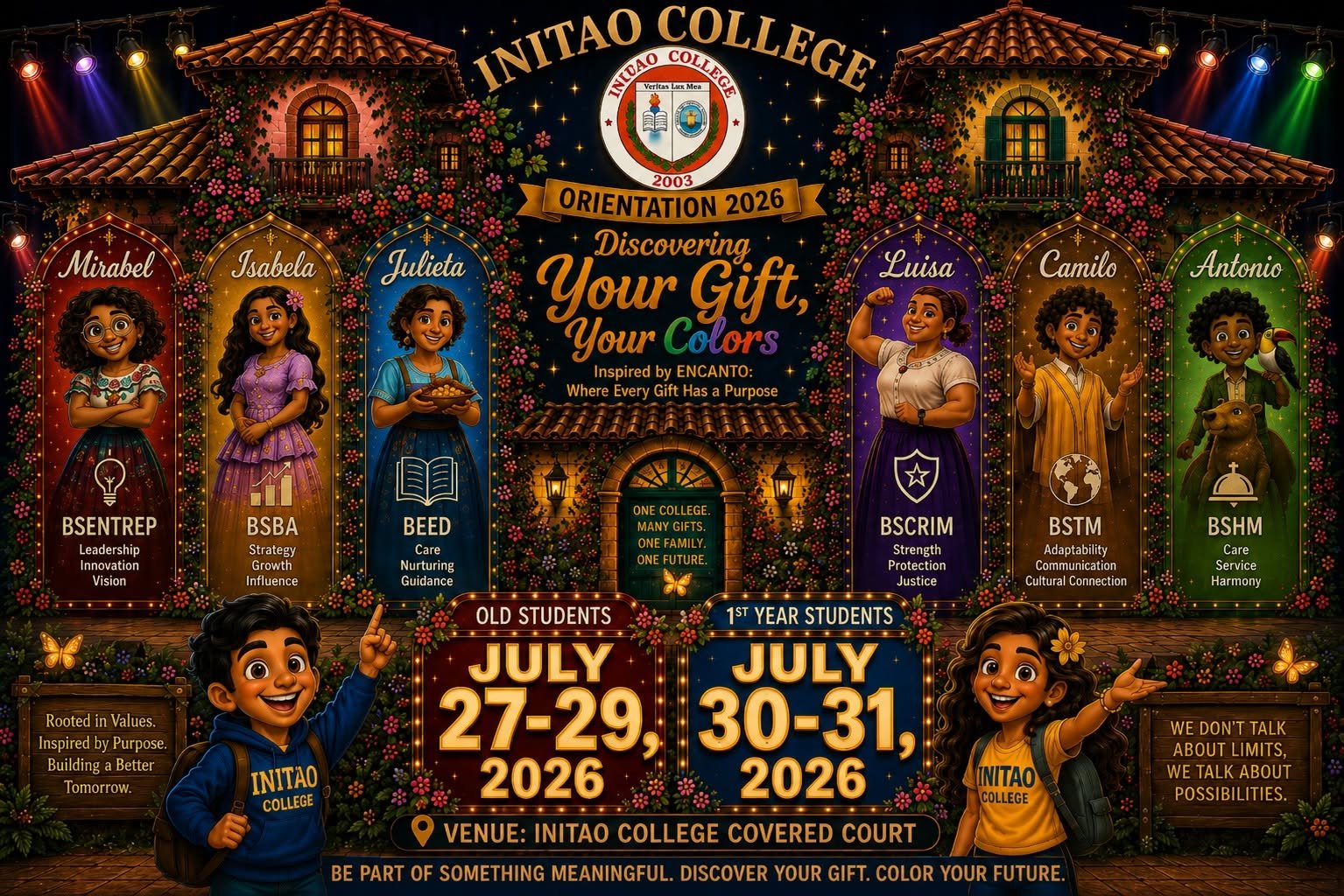 INITAO COLLEGE ORIENTATION 2026
